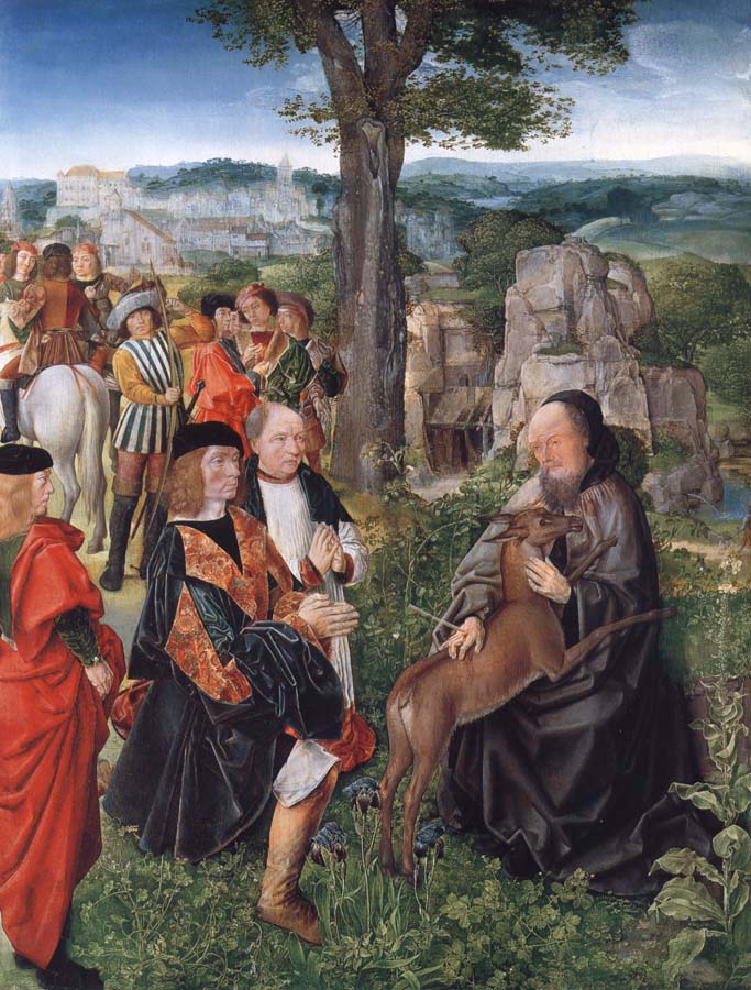 Saint Giles and the Wounded Hind